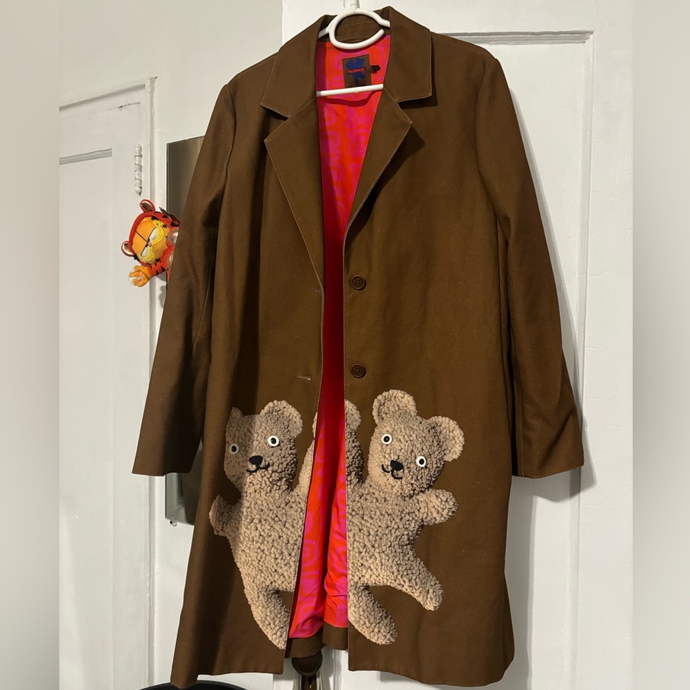 Heaven by Marc Jacobs Teddy Bear Jacket Large Brown
